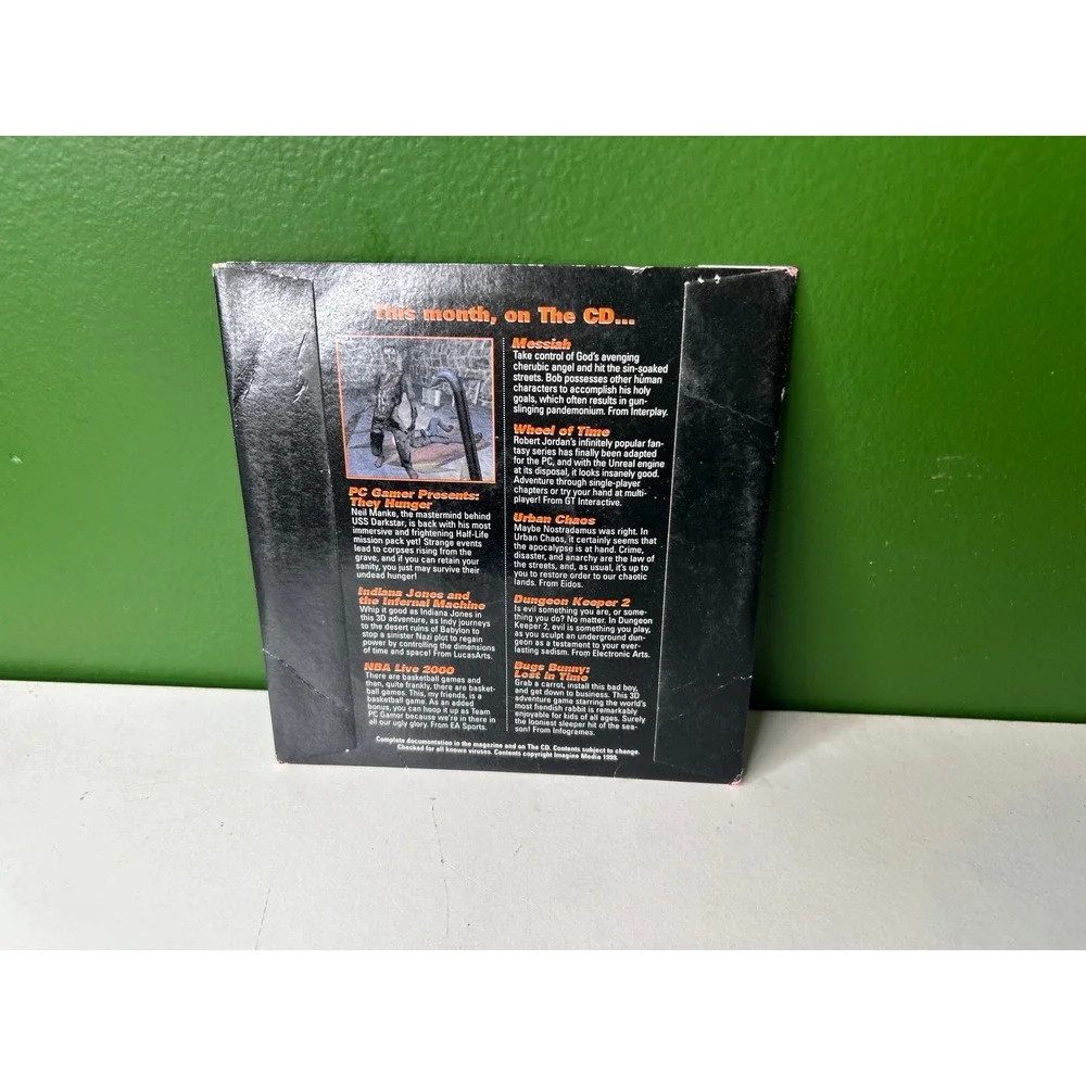 PC Gamer Disc 5.5 Feb 2000 Indiana Jones Infernal Machine Demo CD-ROM Vintage